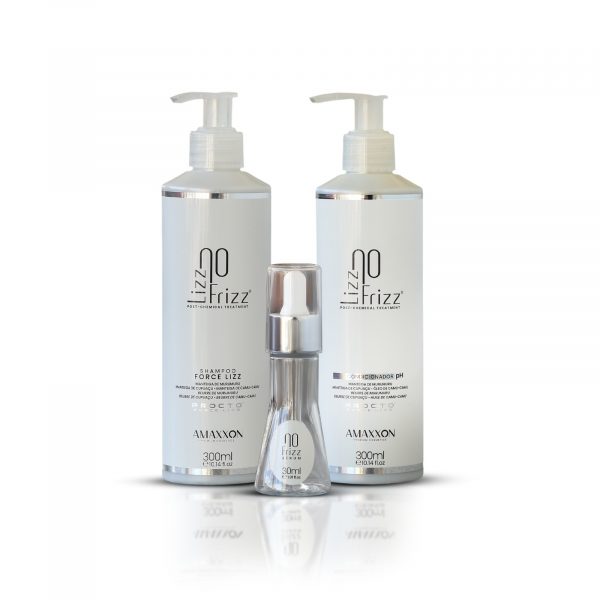 KIT SHAMPOING + PH CONDITIONER + SÉRUM - LIZZ NO FRIZZ