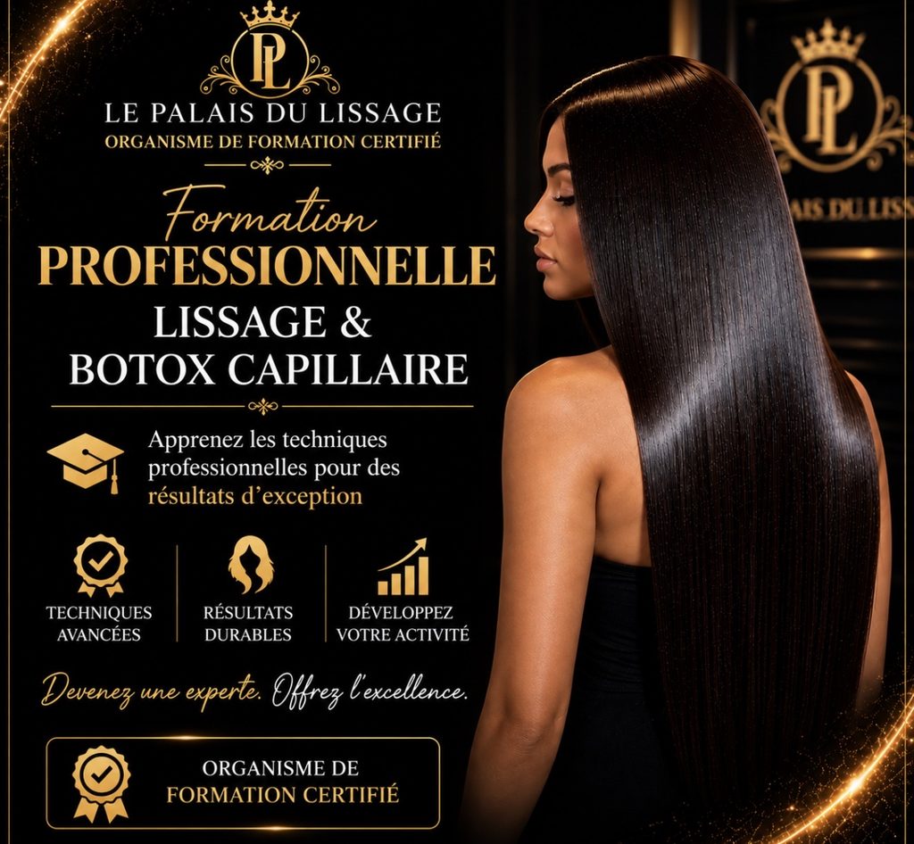 Formation professionnelle lissage et Botox capillaire – Le Palais du Lissage